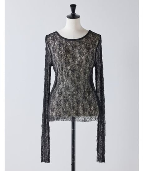 Mewl     [M263-83147] ﾚｰｽﾛﾝｸﾞｽﾘｰﾌﾞTOPS
