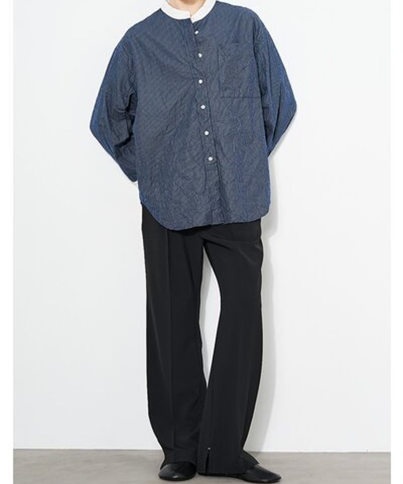 YENN [Y253-32085] SIDE SLIT SLACKS | diamondrouge