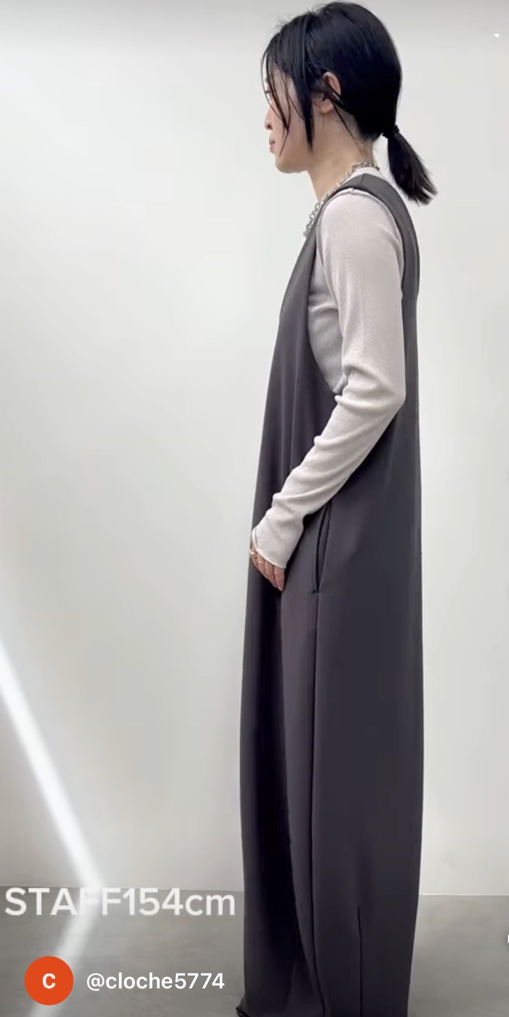 新品未使用品　CLOCHE  クロシェ サロペット CLOCHE（クロシェ）の「[CLOCHE/クロシェ] ショルダーベルト付き