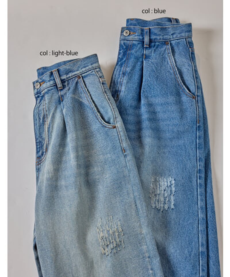 YENN [Y253-31101] HIGHRISE TUCKWIDE PT | diam