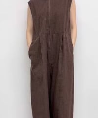 CLOCHE   チェックコクーンサロペット[612-86541]