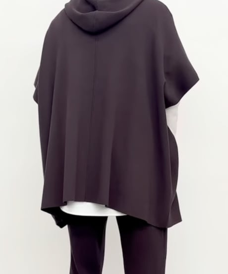 CLOCHE   ニットフードポンチョ[652-85553]