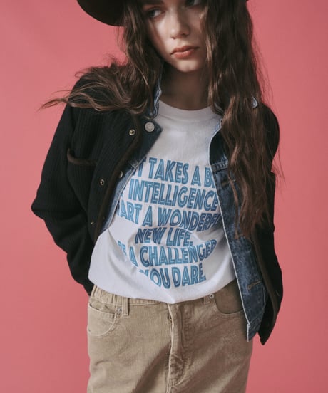 Le Melange ラバープリントロングTシャツ（8551001）