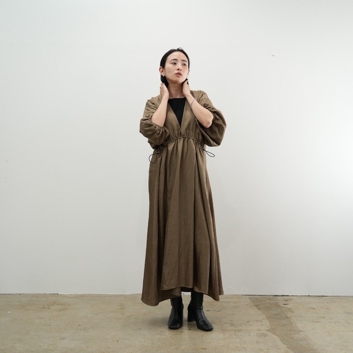 RILATO シワ加工ワンピース（R25378） | diamondrouge