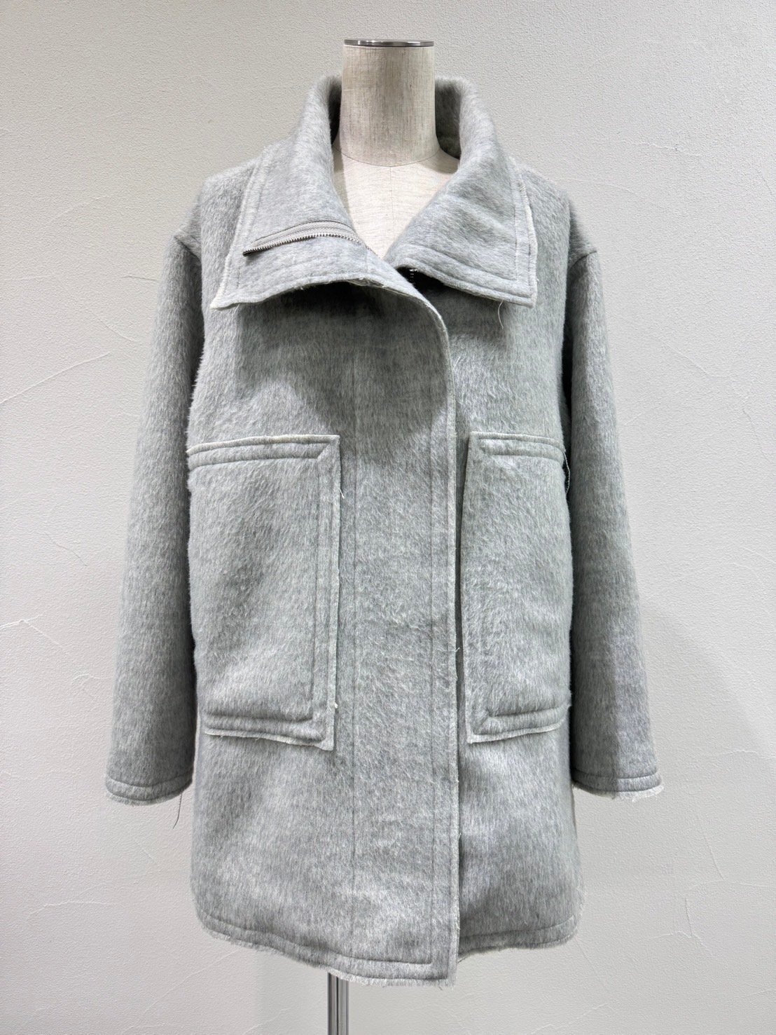 CYANtokyo ウーリーシャギーハーフコート（504387） | diamondrouge