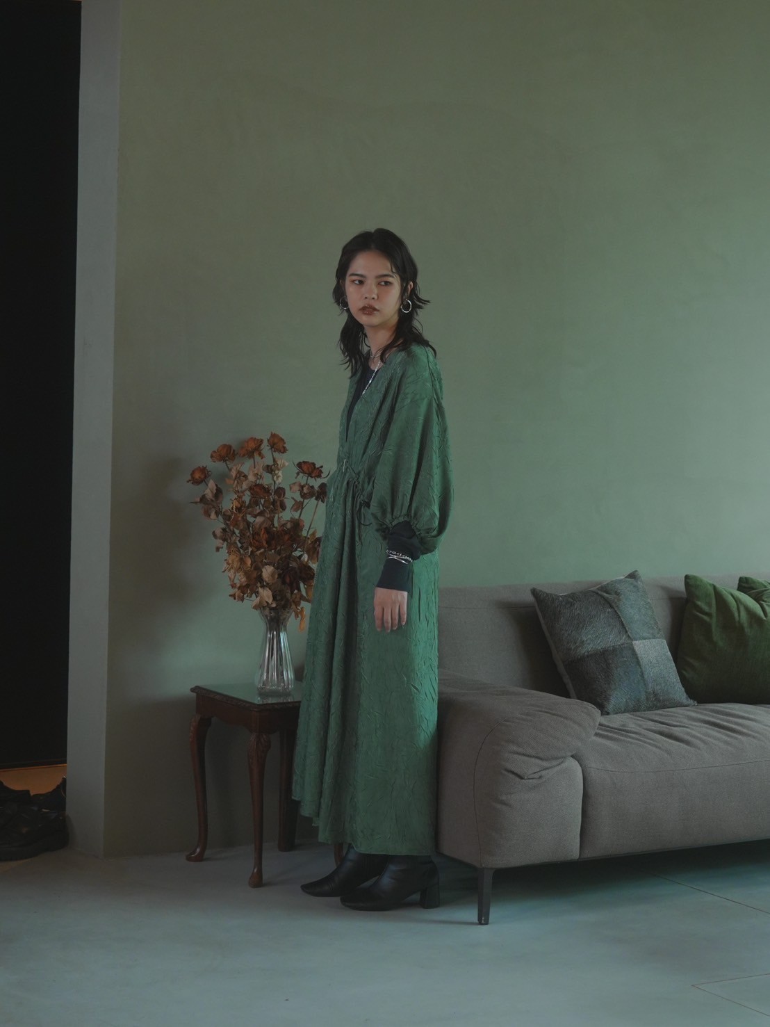 RILATO シワ加工ワンピース（R25378） | diamondrouge