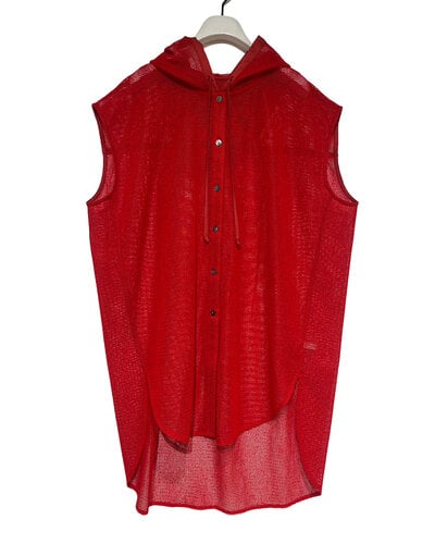 CHIGNON メッシュフーディチュニックシャツ