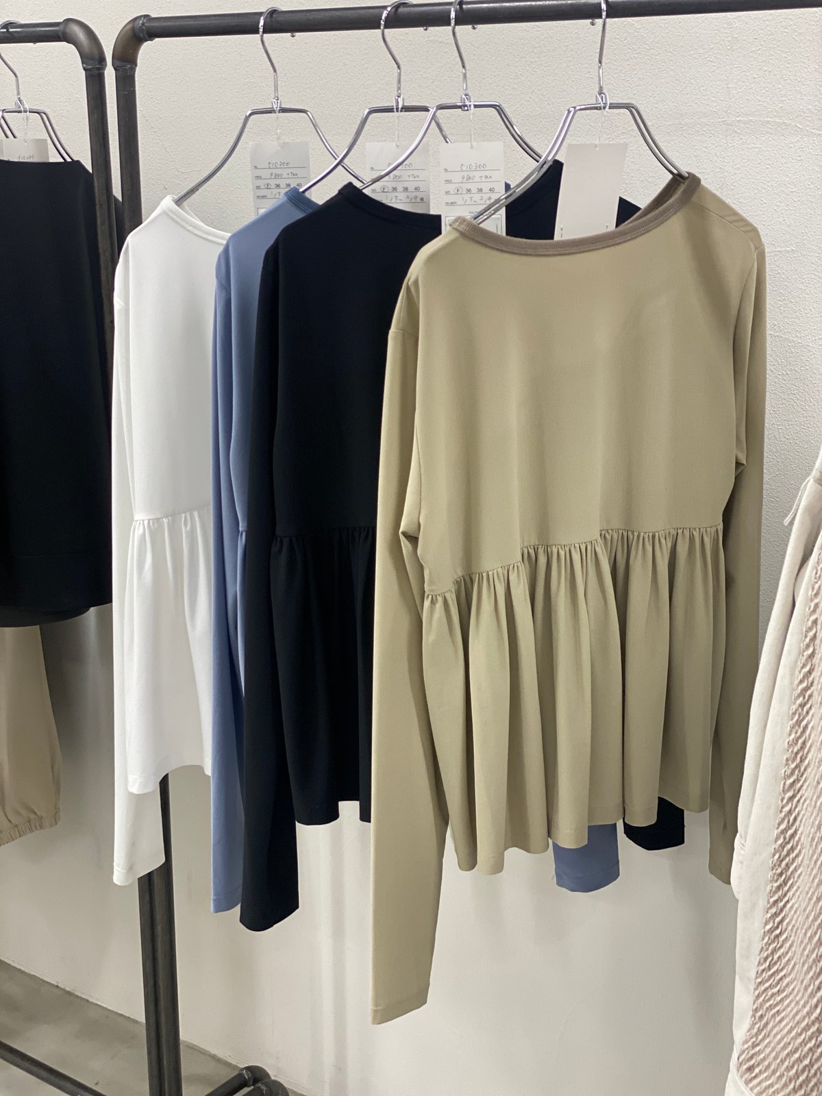 CYAN Tokyo バックギャザーPUジョーゼットTOPS(510300) | diamon CYAN Tokyo バックギャザーPUジョーゼットTOPS(510300) | diamon