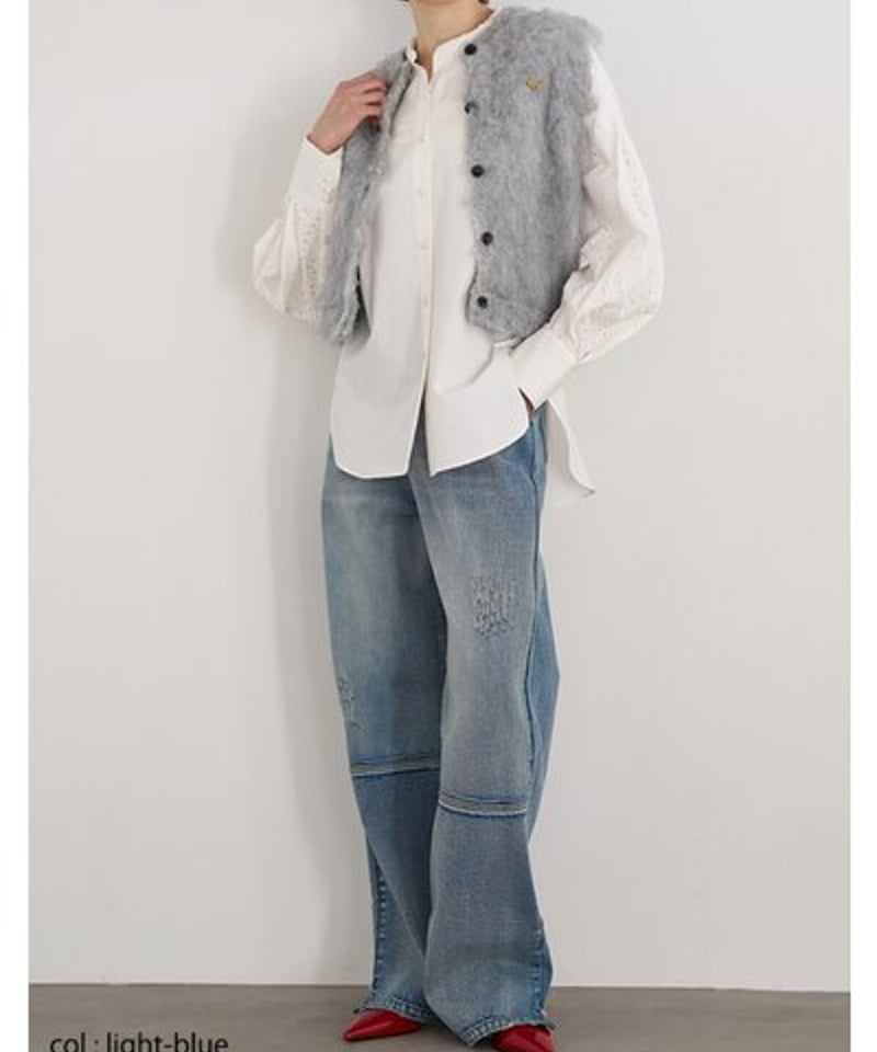 YENN [Y253-31101] HIGHRISE TUCKWIDE PT | diam