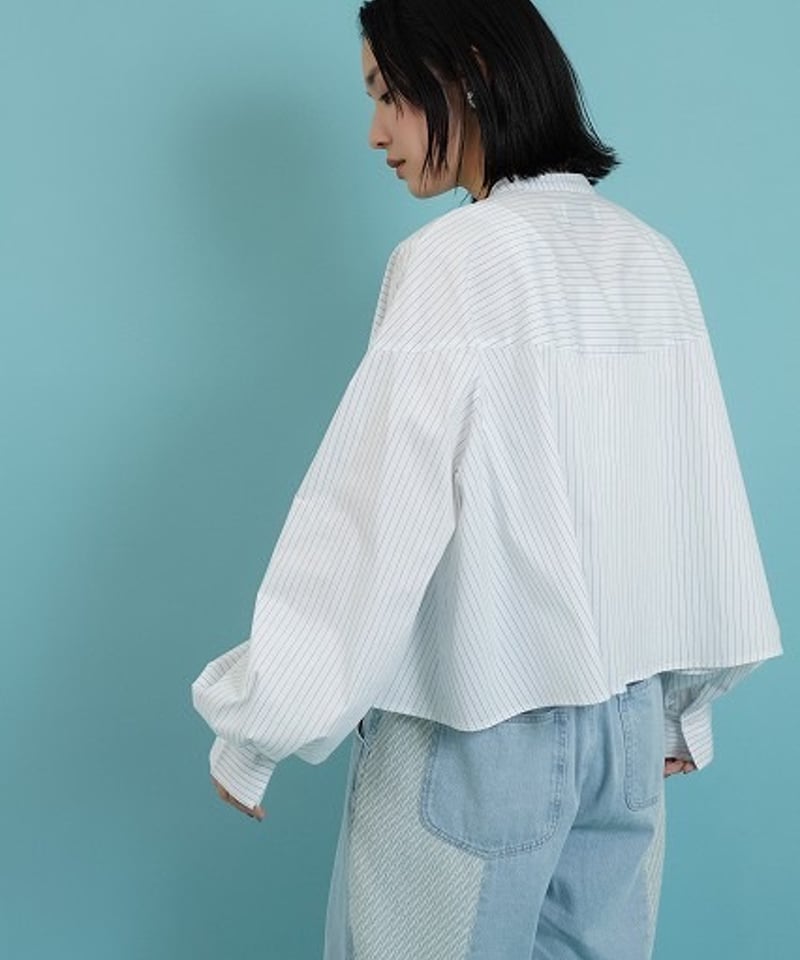 CYAN Tokyo サーキュラーピンストライプシャツ（510314） | diamondrouge