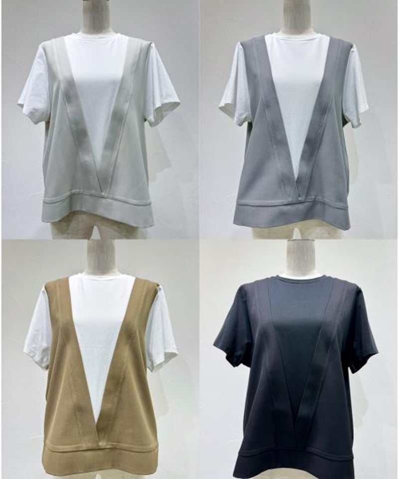 CYAN tokyo レイヤーライクコンビTOPS [601475] | diamondr