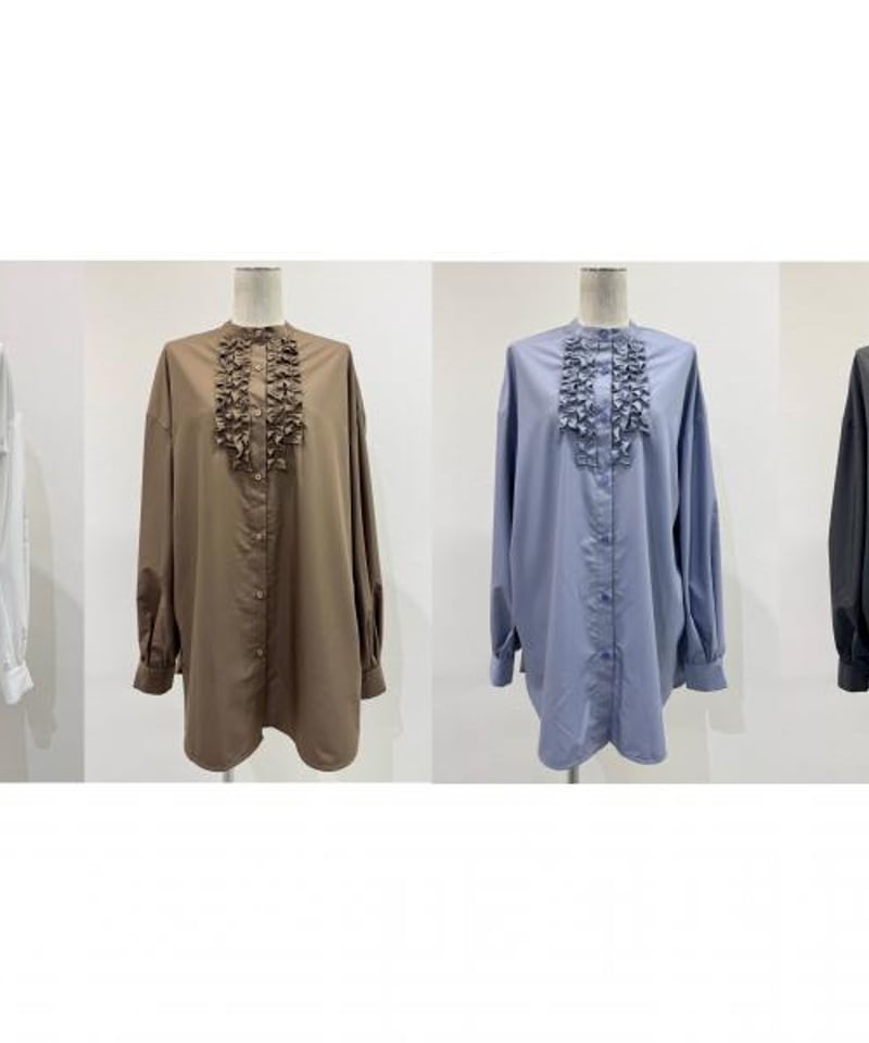 CYAN TOKYO 2ラインフリルオーバーシャツ（507402) | diamondrouge