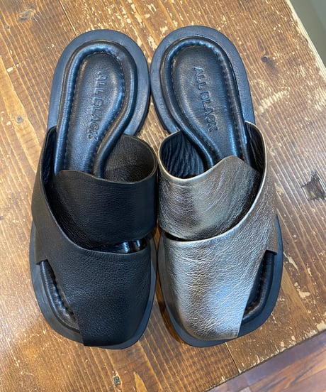 ALL BLACK  レザーカバーサンダル（99--ALL-500-2233)