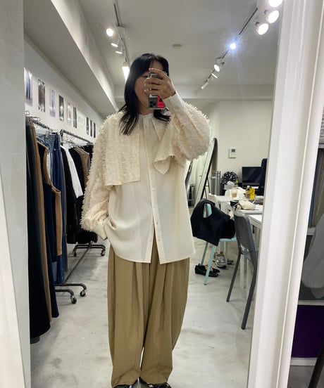 新品未使用⭐CYANTOKYOシアントーキョー ドルマンジャケット CYAN TOKYO（シアントーキョー） ウールシャギー スタンドブルゾン