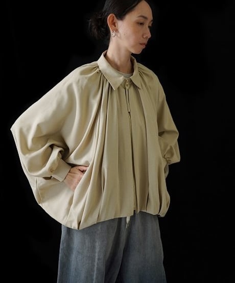 CYAN TOKYO ラウンドギャザーウォーム ドルマントップス CYAN TOKYO】ラウンドギャザーウォームドルマントップス | coq2009