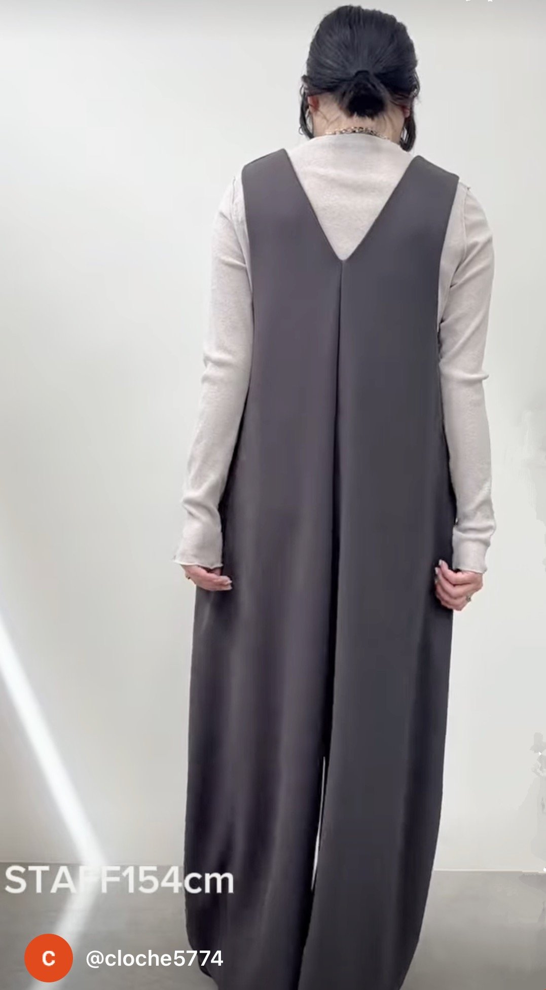 美品julynine 黒サロペット