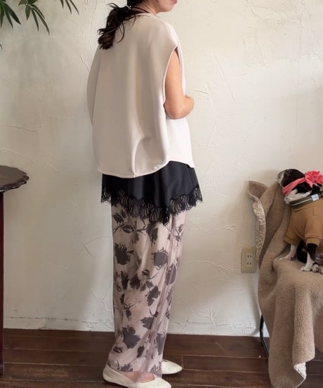 ESPAYRAC チュールセットプリントパンツ（76195(3）