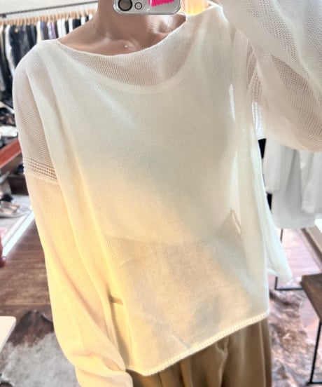 PRIORITY   シアーニットドルマンプルオーバー[P62005KR]