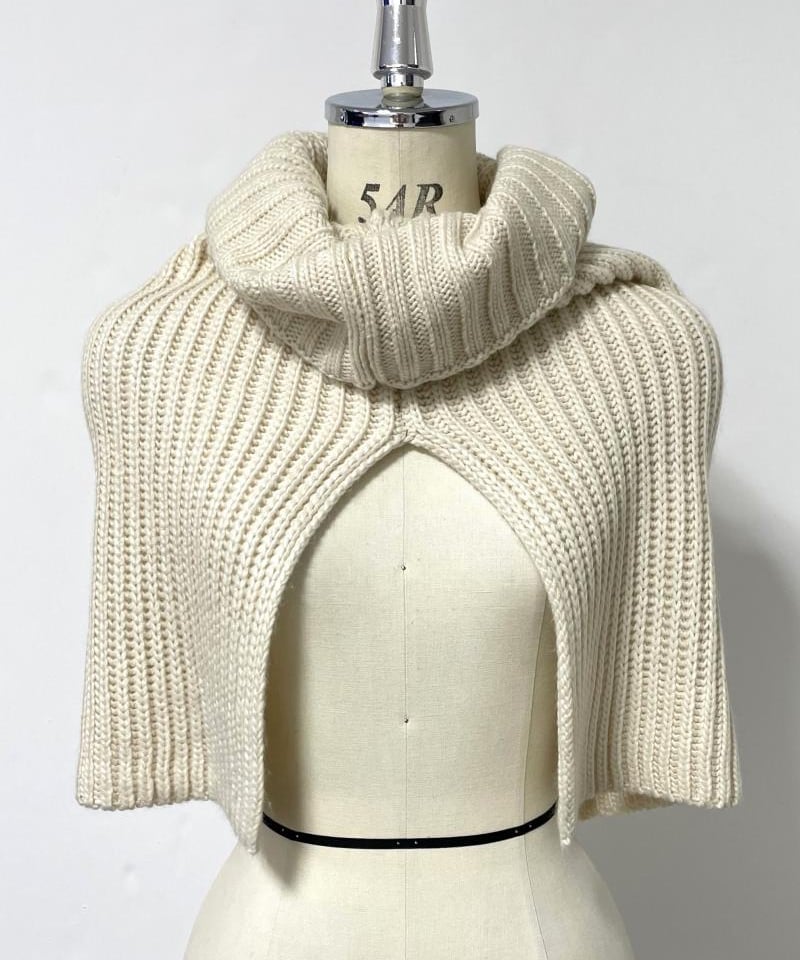 077 フリル　ミンク　毛皮　ニッティング　2WAY　ボレロ　ポンチョ　ショール 077 フリル ミンク 毛皮 ニッティング 2WAY ボレロ ポンチョ ショール