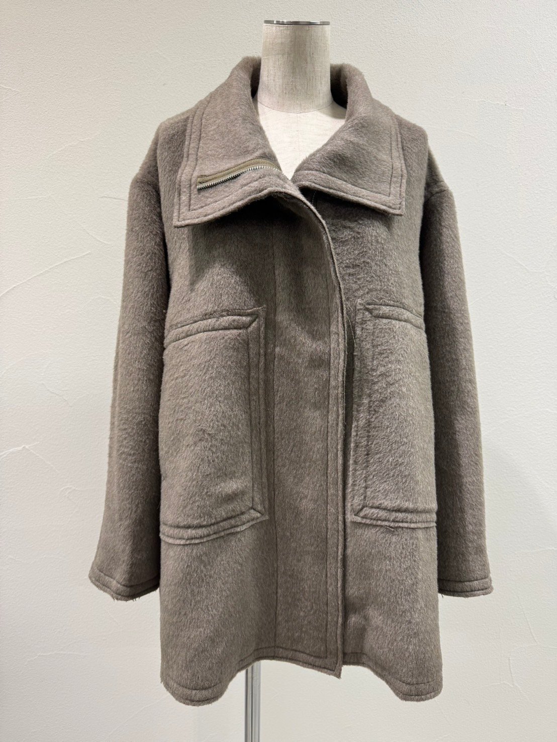 CYANtokyo ウーリーシャギーハーフコート（504387） | diamondrouge