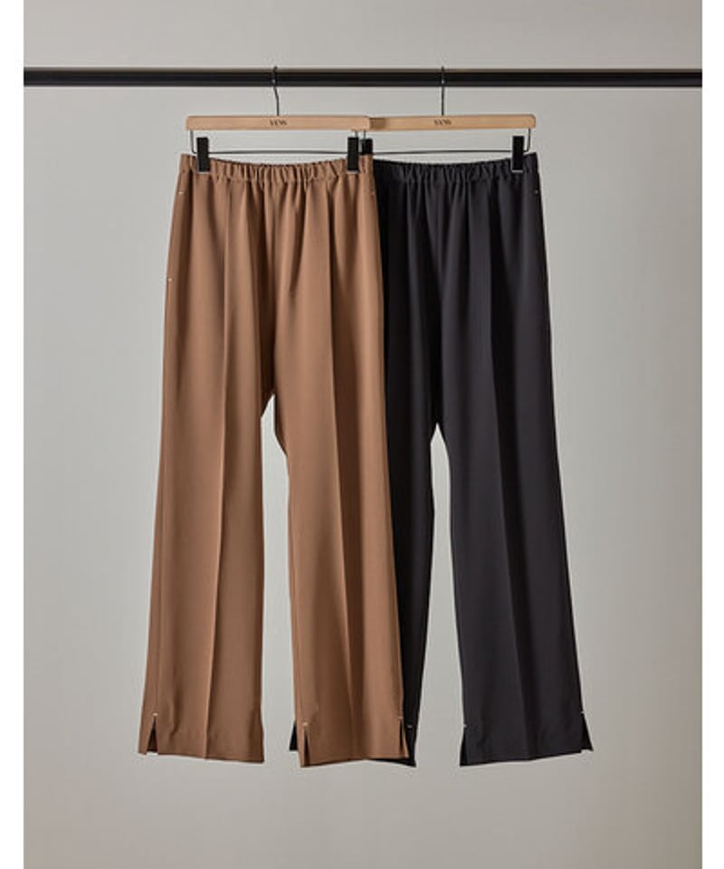 YENN [Y253-32085] SIDE SLIT SLACKS | diamondrouge