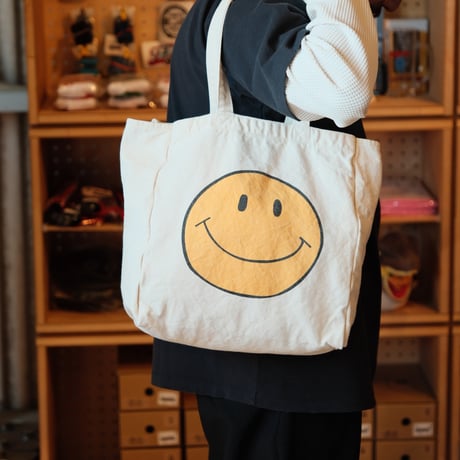 <HANDTEX>HANDTEX×SMILE TOTE BAG