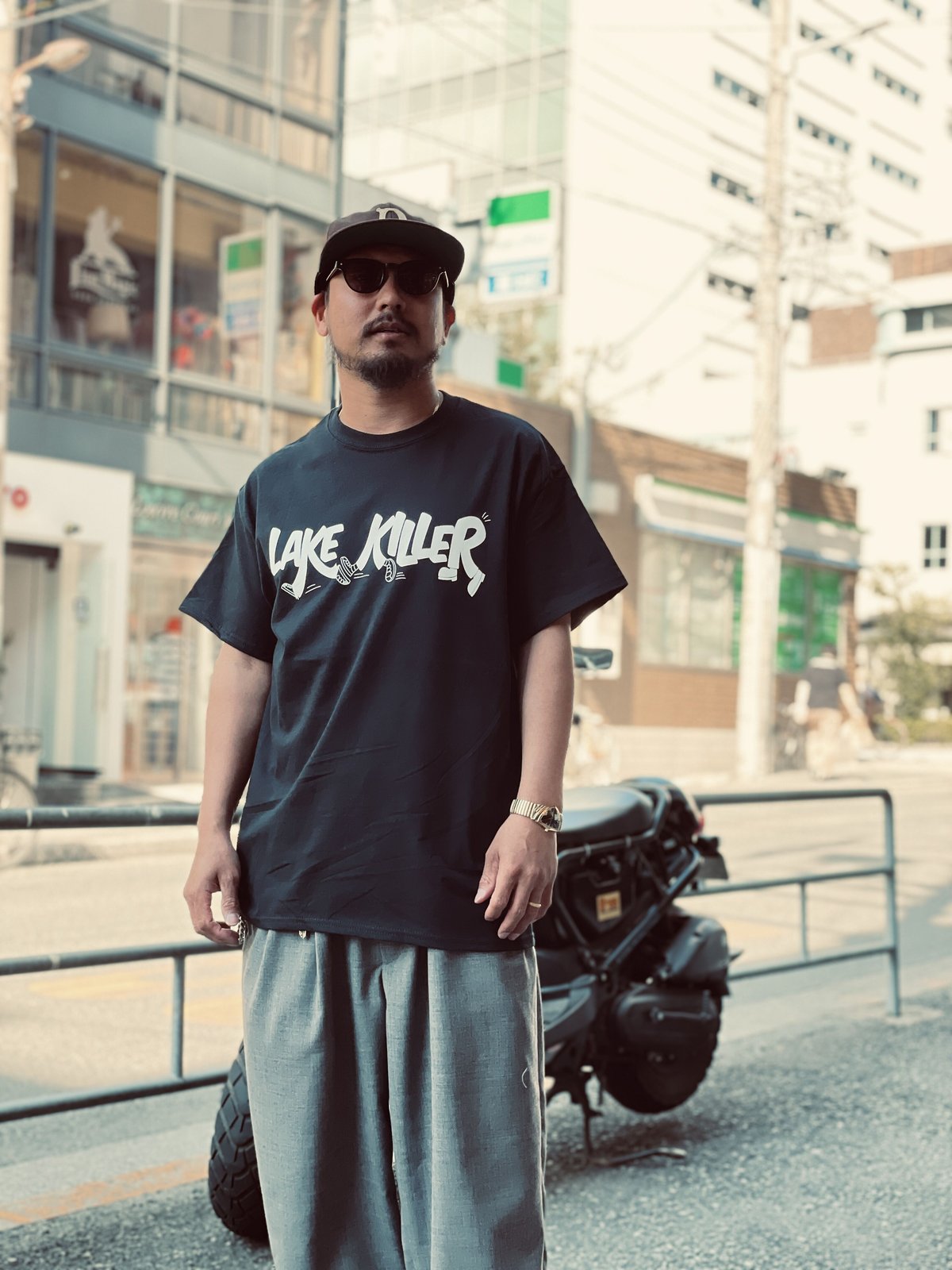 LAKE KILLER> WALKMAN S/S TEE(RED） | UNWASTED |
