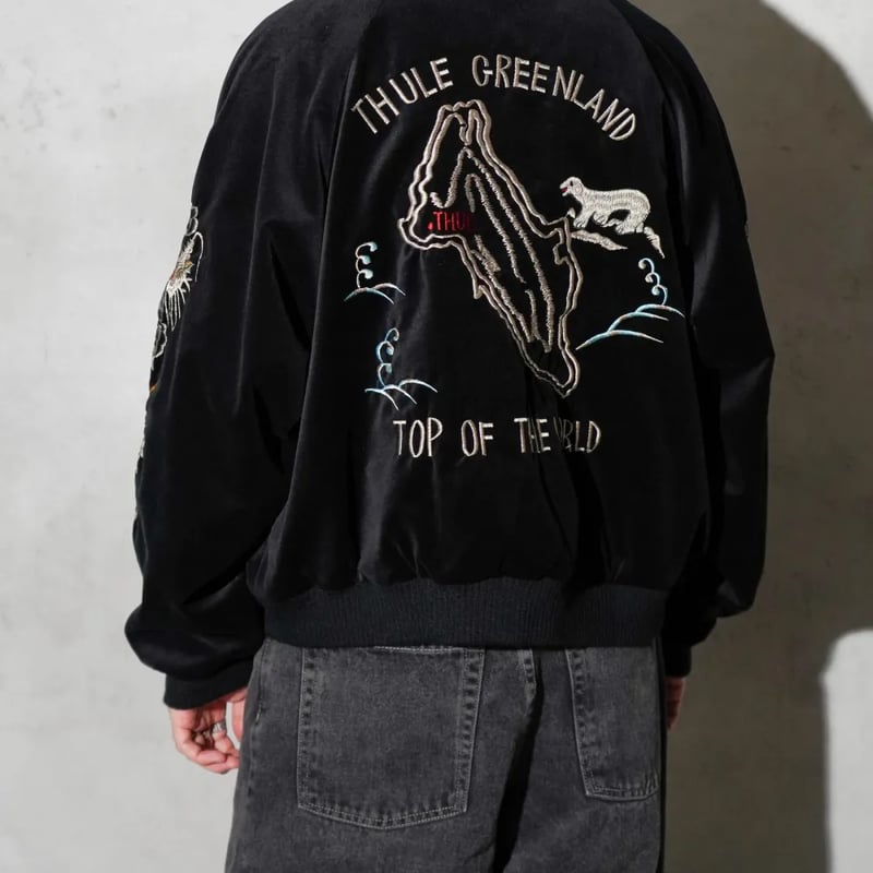 【THRIFTY LOOK】SOUVENIR GREENLAND BLOUSON THRIFTY LOOK / SOUVENIR GREENLAND BLOUSON -VELOUR-
