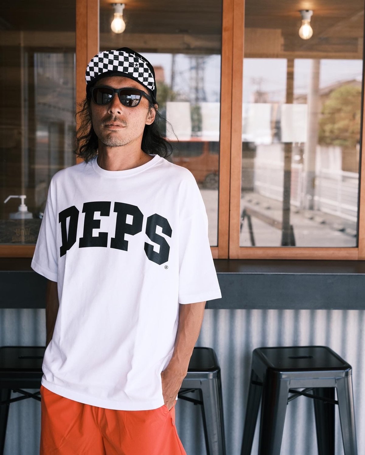 希少L】deps ARCH LOGO BIG TEE アーチロゴ Tシャツ-