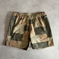<ranor | ラナー>  PATCHWORK MIDDLE SHORTS