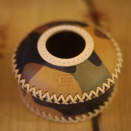 <PINOWORKS> OD缶レザージャケット110 CAMO【2colors】