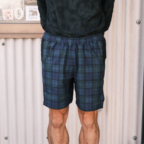 <ranor | ラナー>  TARTAN CHECK MIDDLE SHORTS BW