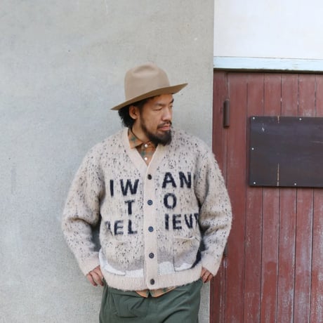 <NATAL DESIGN>I WANT TO BELIEVE KNIT CARDIGAN【2colors】