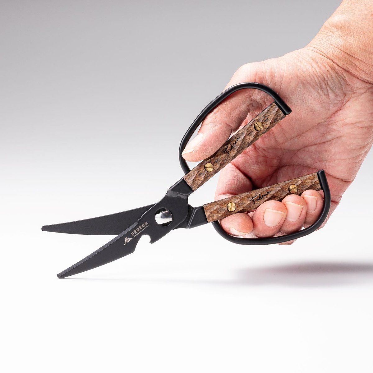 新品】FEDECA キッチンハサミ 名栗ブラック