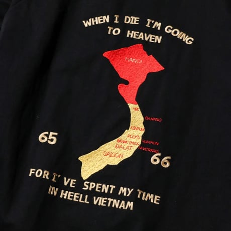 <THRIFTY LOOK > SOUVENIR VIET-NAM 1965 JACKET -VELOUR-