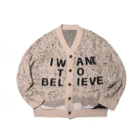 <NATAL DESIGN>I WANT TO BELIEVE KNIT CARDIGAN【2colors】
