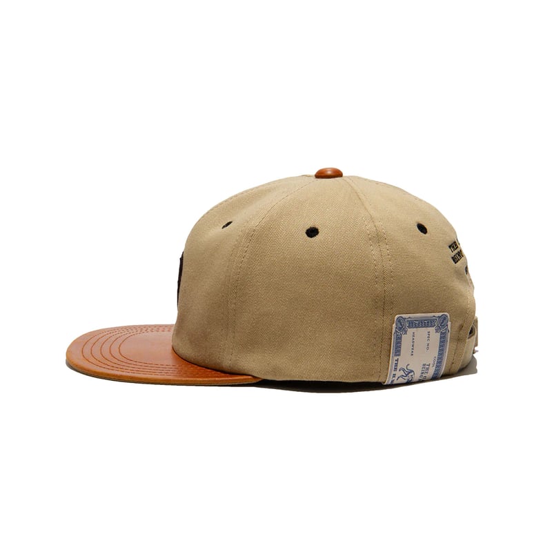 THE H.W DOG&CO.>2 TONE LEATHER COTTON CAP【3col
