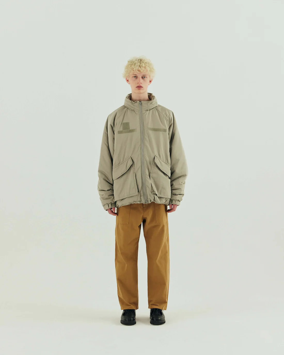 ARMY TWILL>Pe Weather Padding Jacket | UNWASTE