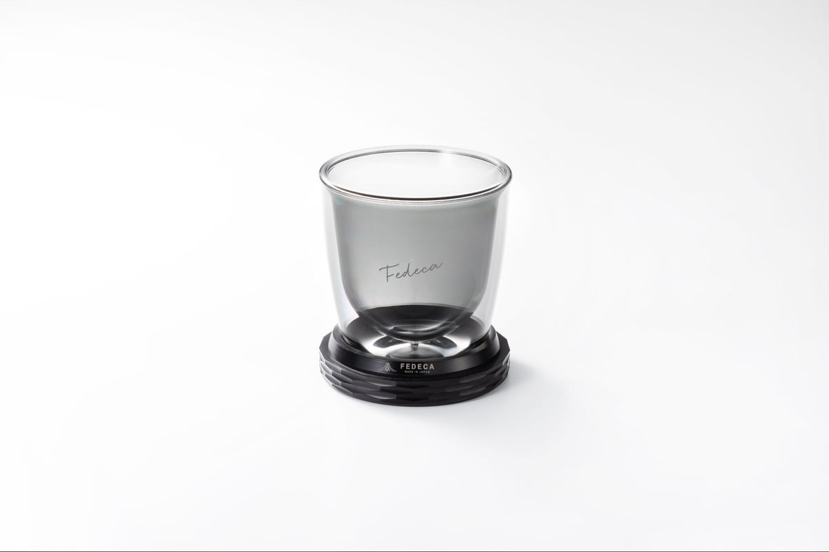 【新品未使用】FEDECA ダプルウオ一ルグラス とコ一スタ一兼蓋2点セット FEDECA | フェデカ> FEDECA 2-in-1 コースター | UNWASTED
