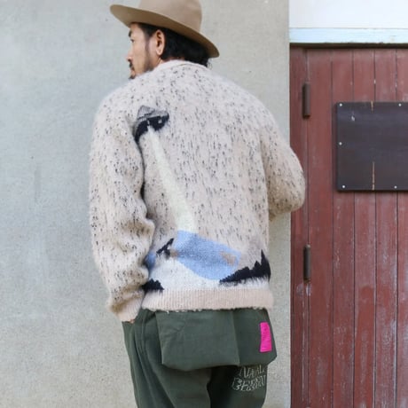 <NATAL DESIGN>I WANT TO BELIEVE KNIT CARDIGAN【2colors】