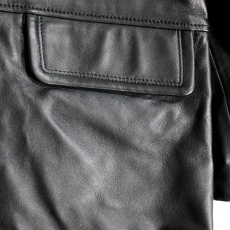 <TOWNCRAFT >LEATHER CAR COAT