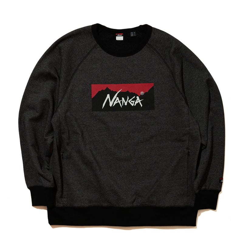 NANGA | ナンガ> ECO HYBRID BOX LOGO SWEATSHIRT/エコ...