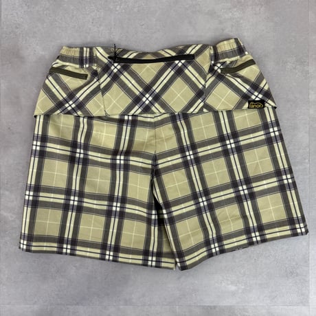 <ranor | ラナー>  TARTAN CHECK MIDDLE SHORTS  BEIGE