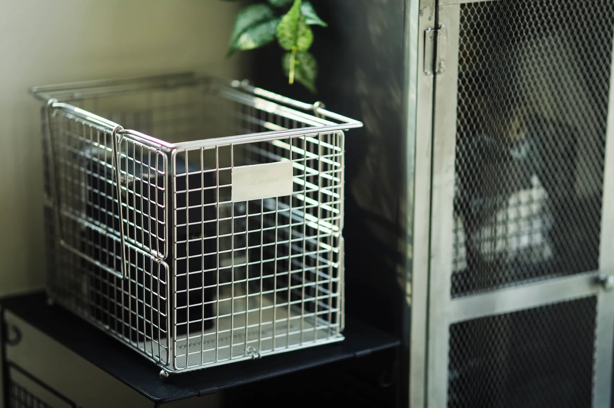 完売品☆ANOBA フォールディングワイヤーバスケット　M アノバ フォールディングワイヤーバスケット M | APORITO（アポリト