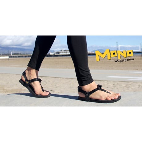 <LUNA SANDALS> MONO Winged Edition/BLACK（ルナサンダル モノ)