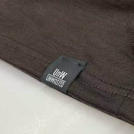 <UNWASTED>Merino wool Tshirt【Dark Brown】
