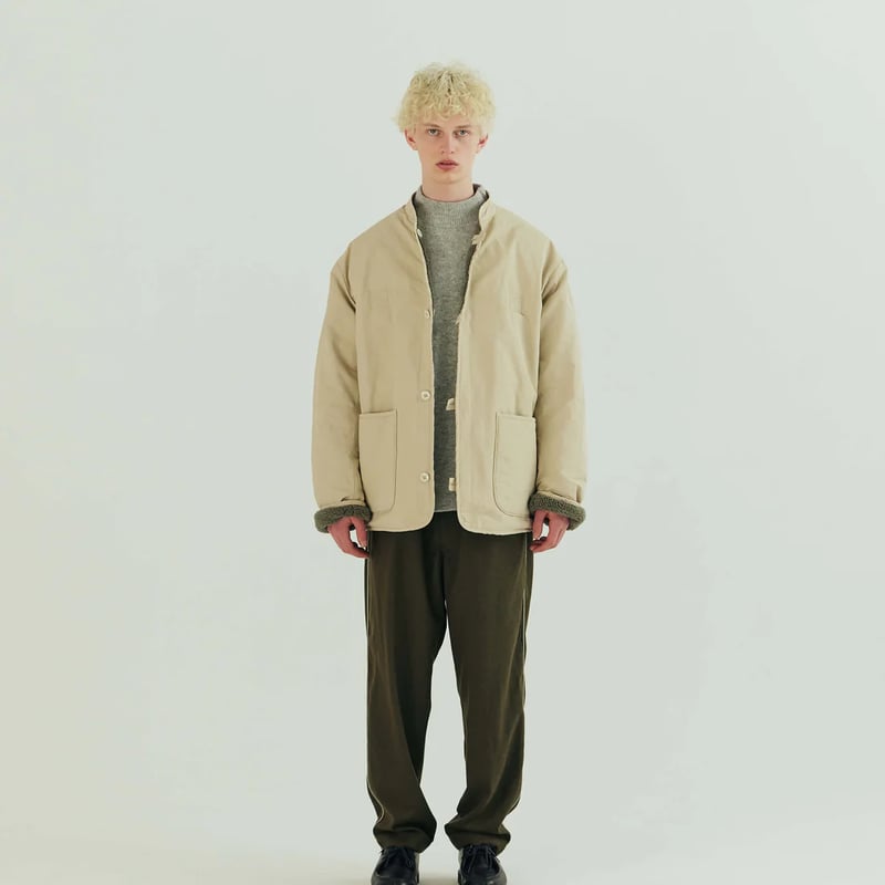 ARMY TWILL>Cotton Nylon Reversible Jacket【2col