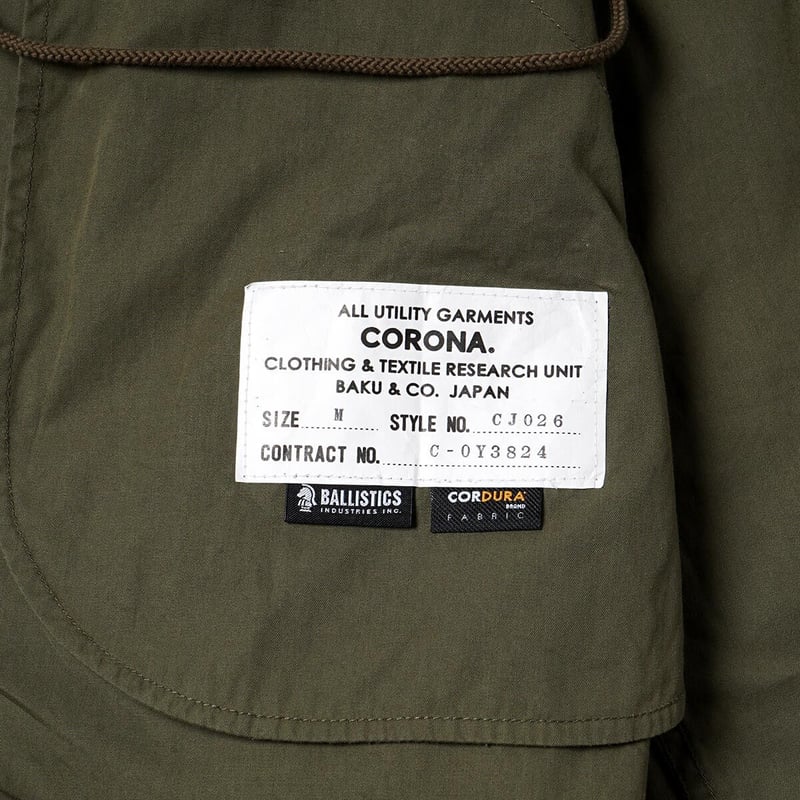 BALLISTICS > CORONA M65 PARKA | UNWASTED | ア