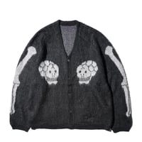<THRIFTY LOOK>RAGLAN SLEEVE SOUVENIR CARDIGAN