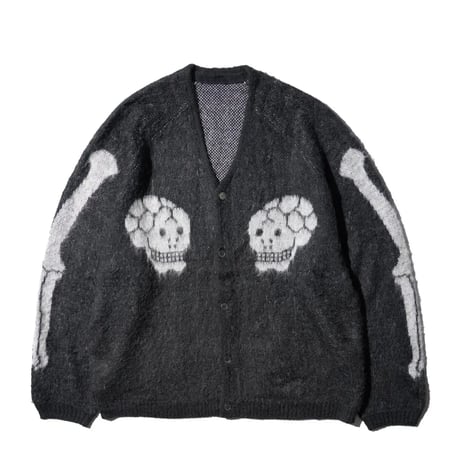 <THRIFTY LOOK>RAGLAN SLEEVE SOUVENIR CARDIGAN